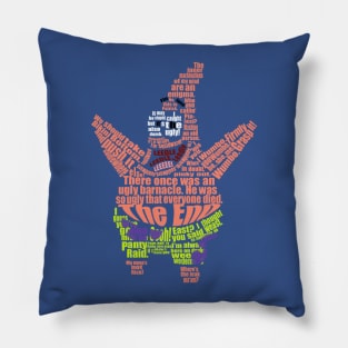 Patrick Star Quote Collage Pillow