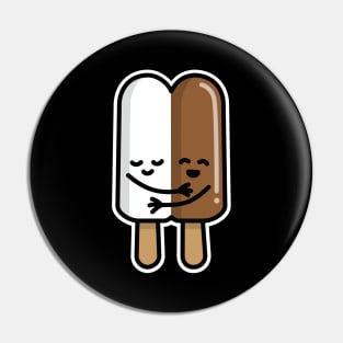 Interracial couple popsicle BLM Black lives matter Pin