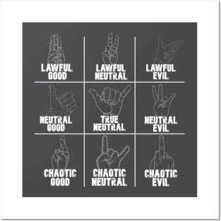 Lawful Good/ Chaotic Evil Original Character Template Art Print for Sale  by artoflayron