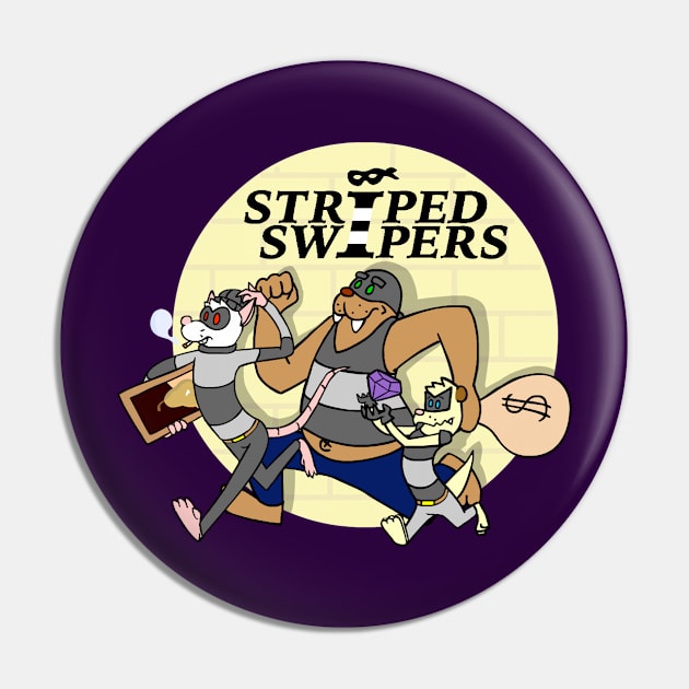 Striped Swiper Art Appreciation Pin by Gaymerjosh