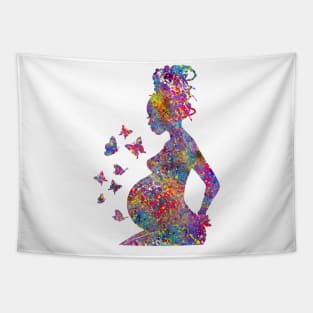 Pregnant woman Tapestry