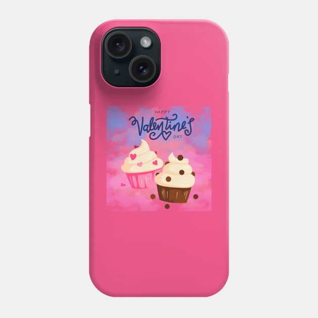 Happy Valentines Day Cupcake Phone Case by Texas Bloomin’