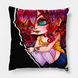 My oc chibi Artemis Pillow