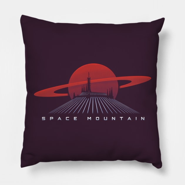 Space Mountain Pillow by jaredBdesign