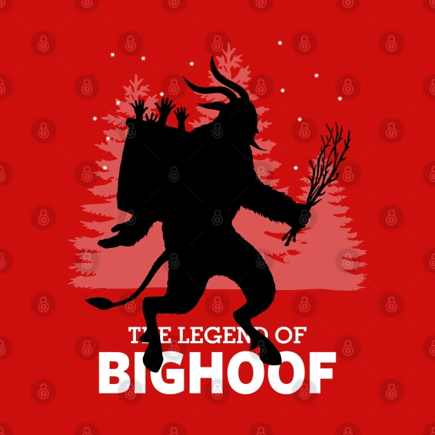 Bigfoof Funny Krampus Bigfoot Christmas Winter Sasquatch by BoggsNicolas