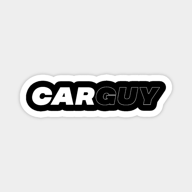 Car Guy White Magnet by Sloop