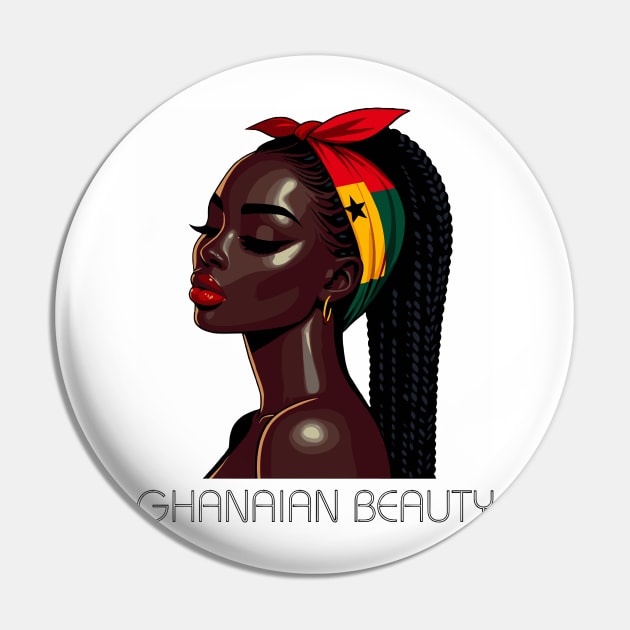 Ghanaian Beauty Pin by Graceful Designs