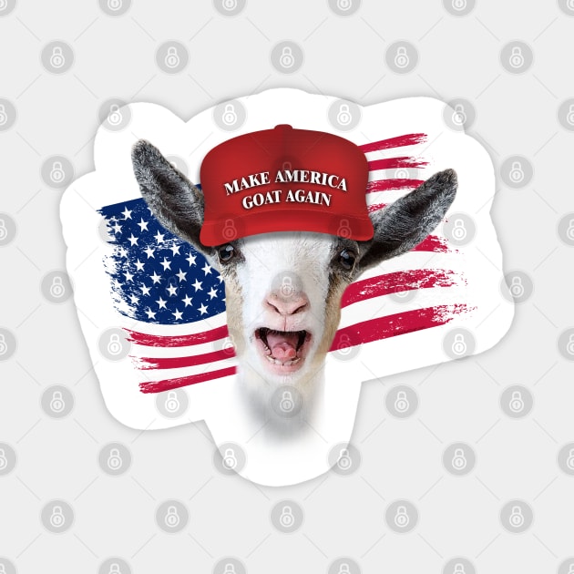 Make America GOAT Again Nigerian Dwarf Goat Magnet by IconicTee