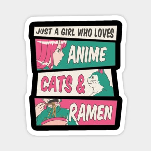 Anime & Cats Love Affair Magnet