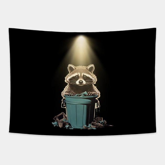 Trash Panda Raccoon Tapestry by Trip Tank