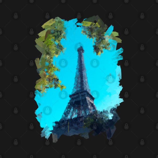 Eiffel tower oil painting by DigitPaint