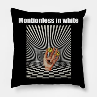 Illuminati Hand Of Montionless in white Pillow