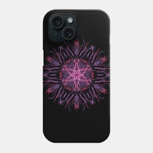 Red and Purple Geometric Design Phone Case