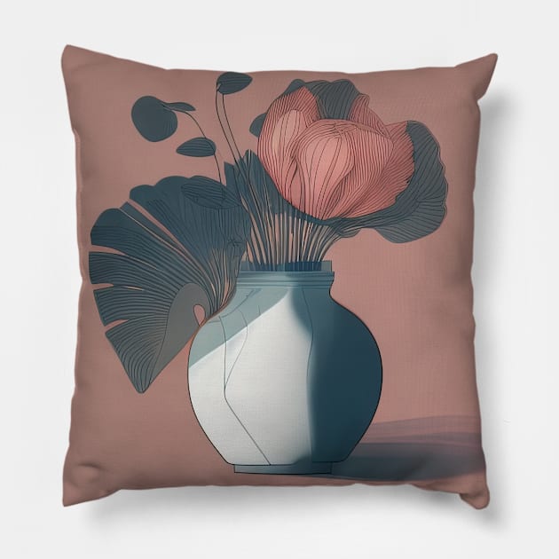 Floral Dreams #25 Pillow by Sibilla Borges