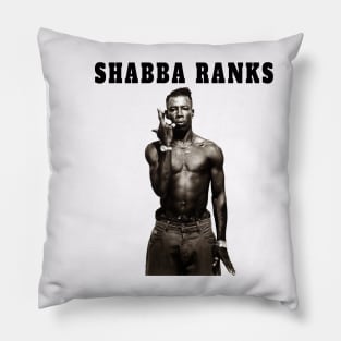 Shabba Ranks Jamaican 90s Dancehall General Jah Rastafari vintage Graphic Tee Hip Hop Poster vintage design, Singer TShirt Sweatshirt T-shirt LTL12 Pillow