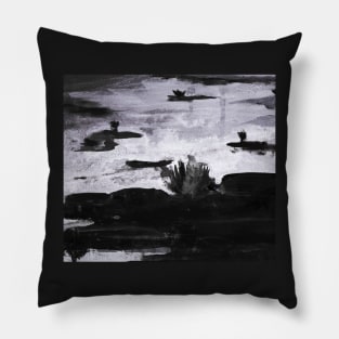 Abstract landscape Pillow