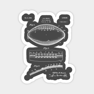 Football Patent - American Football Art - Antique Magnet