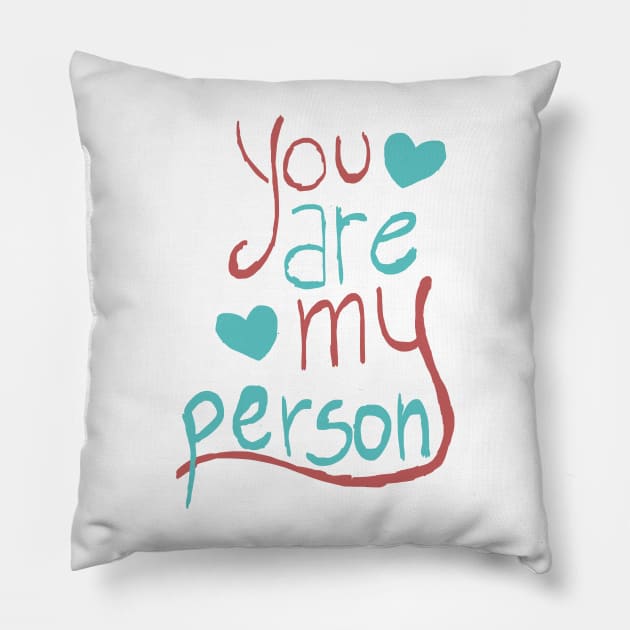 My person Pillow by cristinaandmer