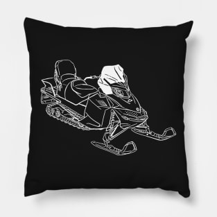 Cool Snowmobile Pillow