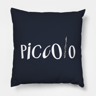 Piccolo In Piccolo White Text Pillow