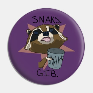 Hungry Raccoon Pin