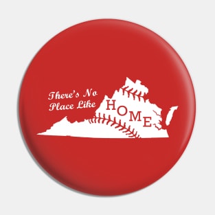 Virginia State Map Home Baseball Classic Pin