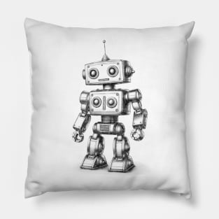 Little toy robot Pillow