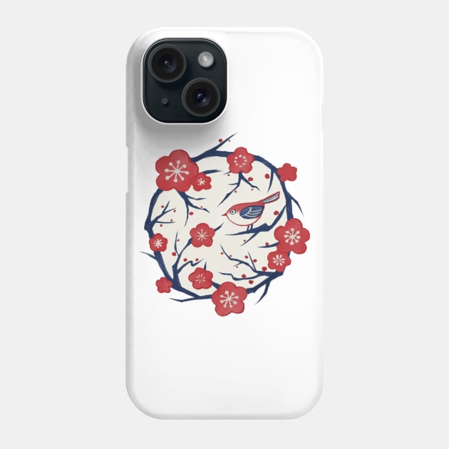 Ume Flower (梅の花/Plum Blossom) Phone Case by akaneyabushita