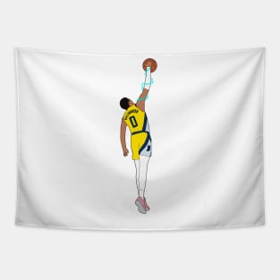 Tyrese Haliburton Dunk Minimal Tapestry