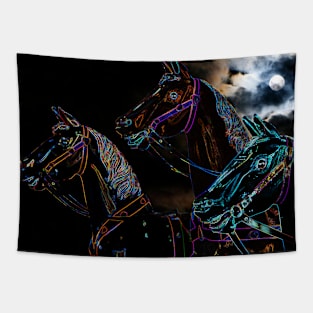 Spirit Horses Ride Tapestry