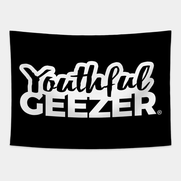 Youthful Geezer Brand Logo Tapestry by YouthfulGeezer