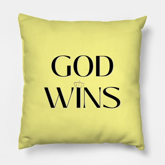 God Wins Pillow by TheChristianStore