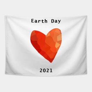 Red Heart for Earth Day 2021 Tapestry