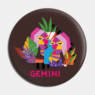 LGBTQ ZODIAC GEMINI Pin