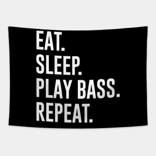 Eat Sleep Play Bass Repeat Tapestry