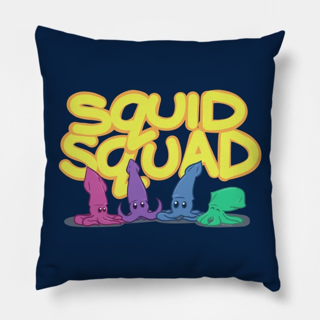 Squid Squad Pillow by Koa