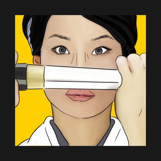 Lucy Liu on Kill Bill by Sue Cranberry