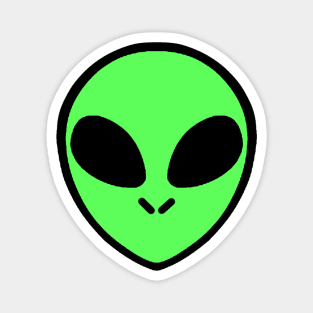 Green Sci-Fi Alien Head Magnet