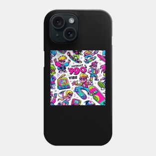 Retro 90s Vibe - Vintage Style Fashion Tee Phone Case