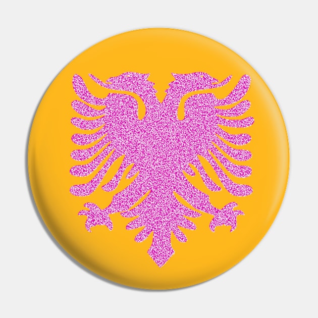 ALBANIAN / TEXTURED PINK Pin by MADMONKEEZ