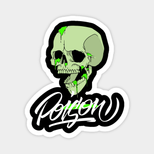 Skull Green Liquid Poisoned Magnet