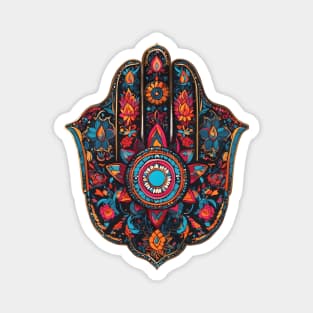 Colorful Hamsa Art Magnet