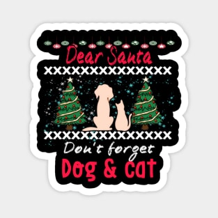 Xmas gnomes, Christmas dog and cat, Xmas, Xmas shirt, Xmas t-shirt, Magnet