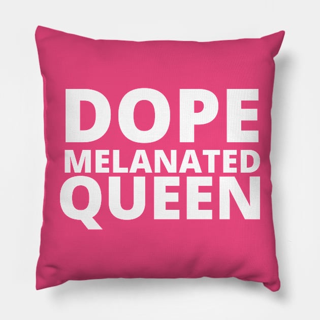 Afrinubi - Dope, Melanated, Queen Pillow by Afrinubi™