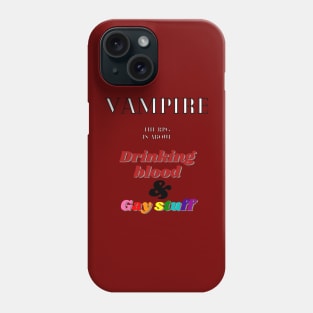 an accurate description of the role playing game vampire the masquerade Phone Case