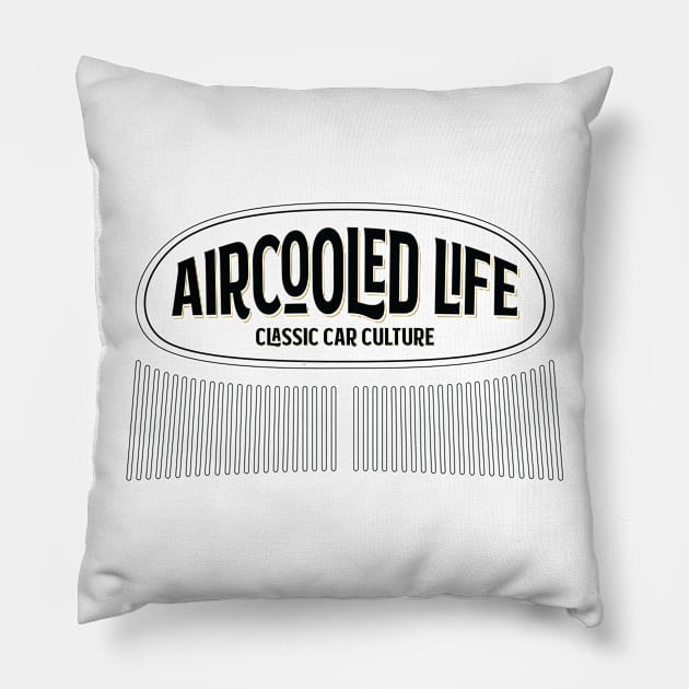 Aircooled Life - Classic Car Culture T-Shirt Pillow by Aircooled Life