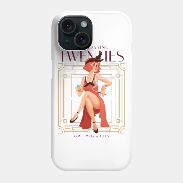 The Roaring Twenties - The Great Gatsby Phone Case by Tip Top Tee's