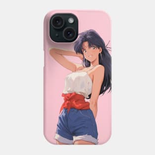 Misato Katsuragi Neon Genesis Evangelion Retro Style 3 Phone Case