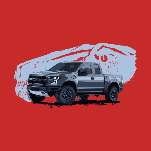 Ford Raptor - raptor dinosaurus background by GalfiZsolt