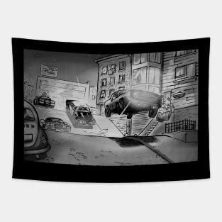 60s car chase movie, or something Tapestry
